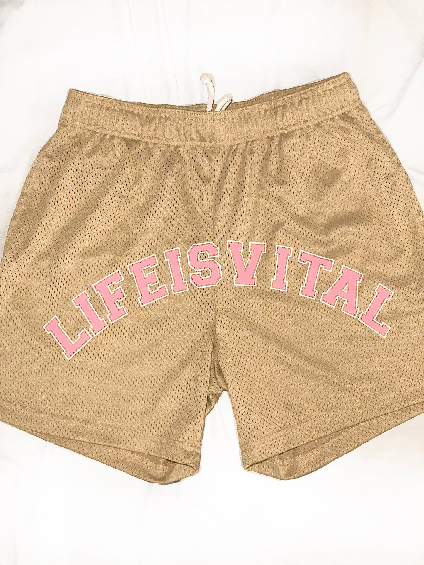 “Tan Mesh” Daddy Shorts